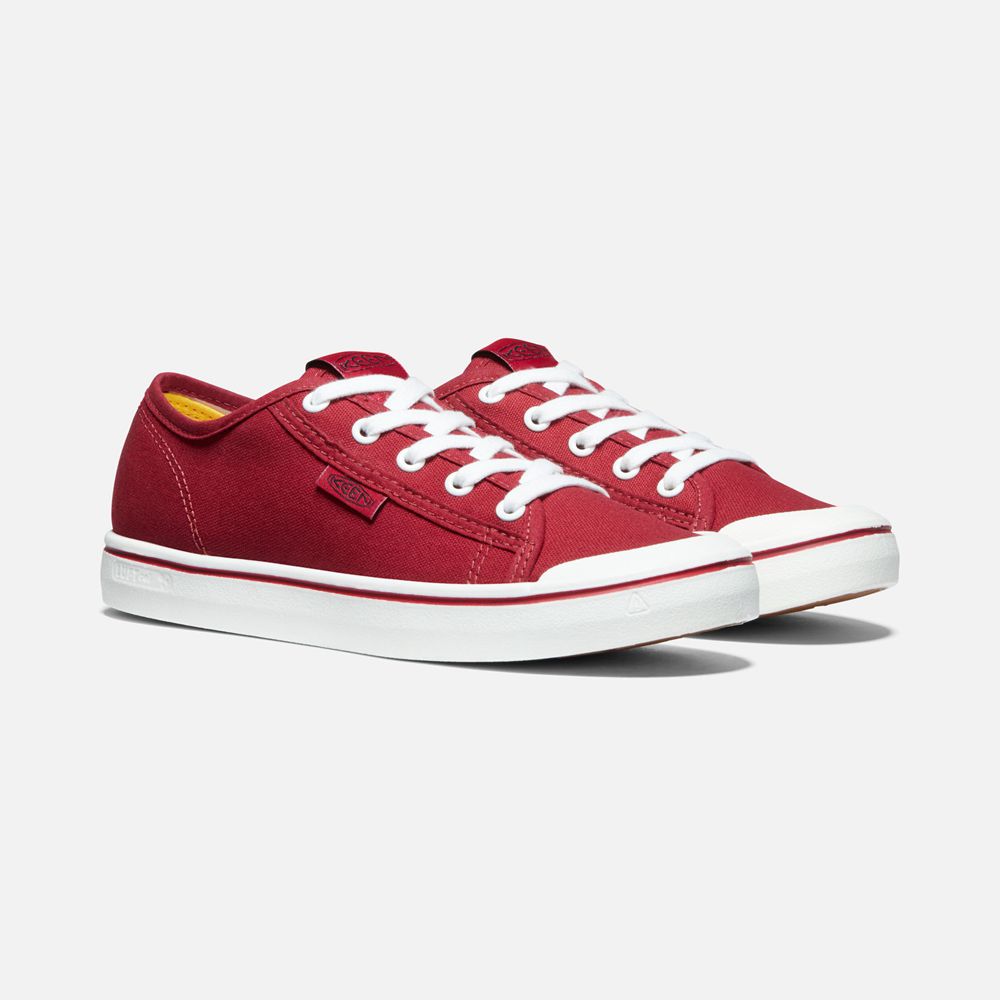 Keen Tygskor Dam Röda/Vita - Elsa Lite Sneaker - 410527PKI